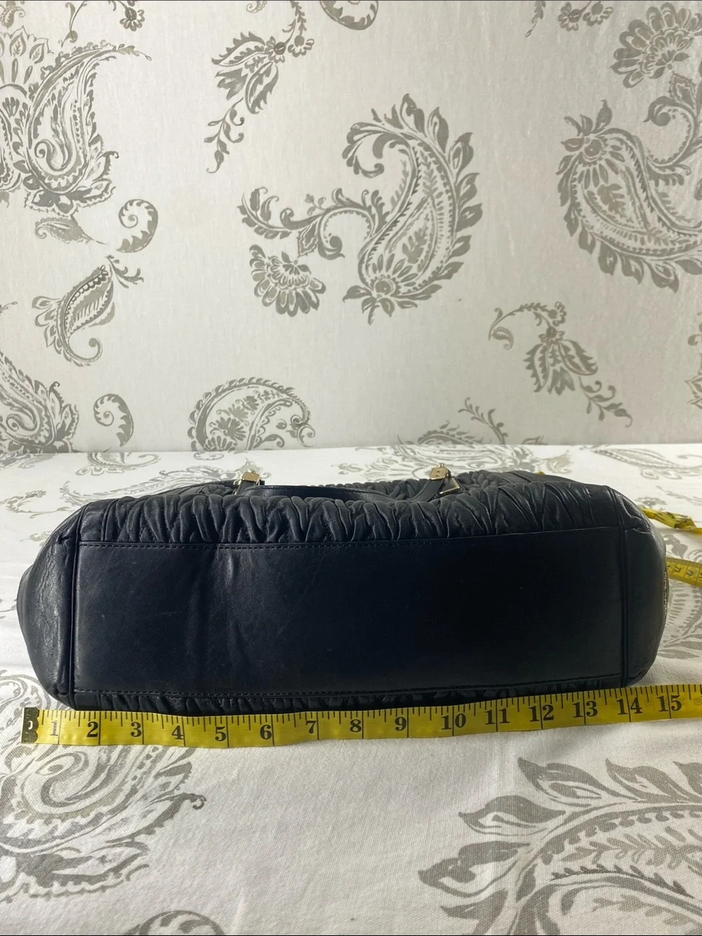 Coach Madison Gathered Twist Leather Satchel